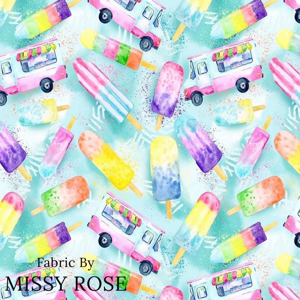Design 382 Ice Cream Truck Fabric – Australian custom printed fabric pre-order | Fabric by Missy Rose