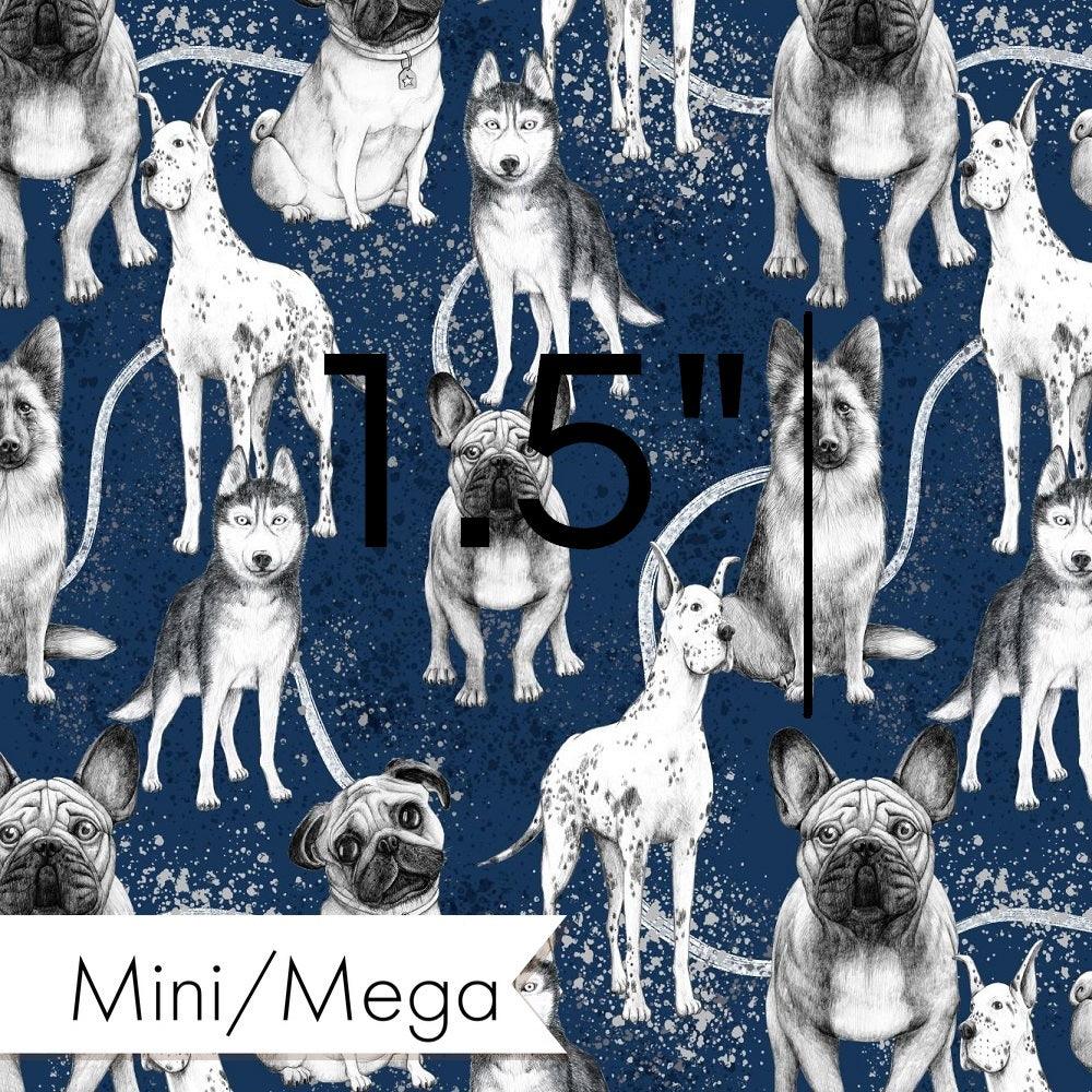 Design 386 Navy Dogs Fabric – premium custom printed fabric for sewing | Fabric by Missy Rose
