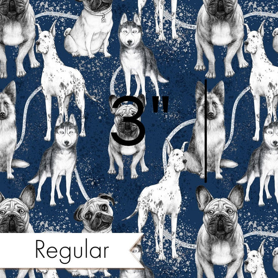 Design 386 - Navy Dogs Fabric