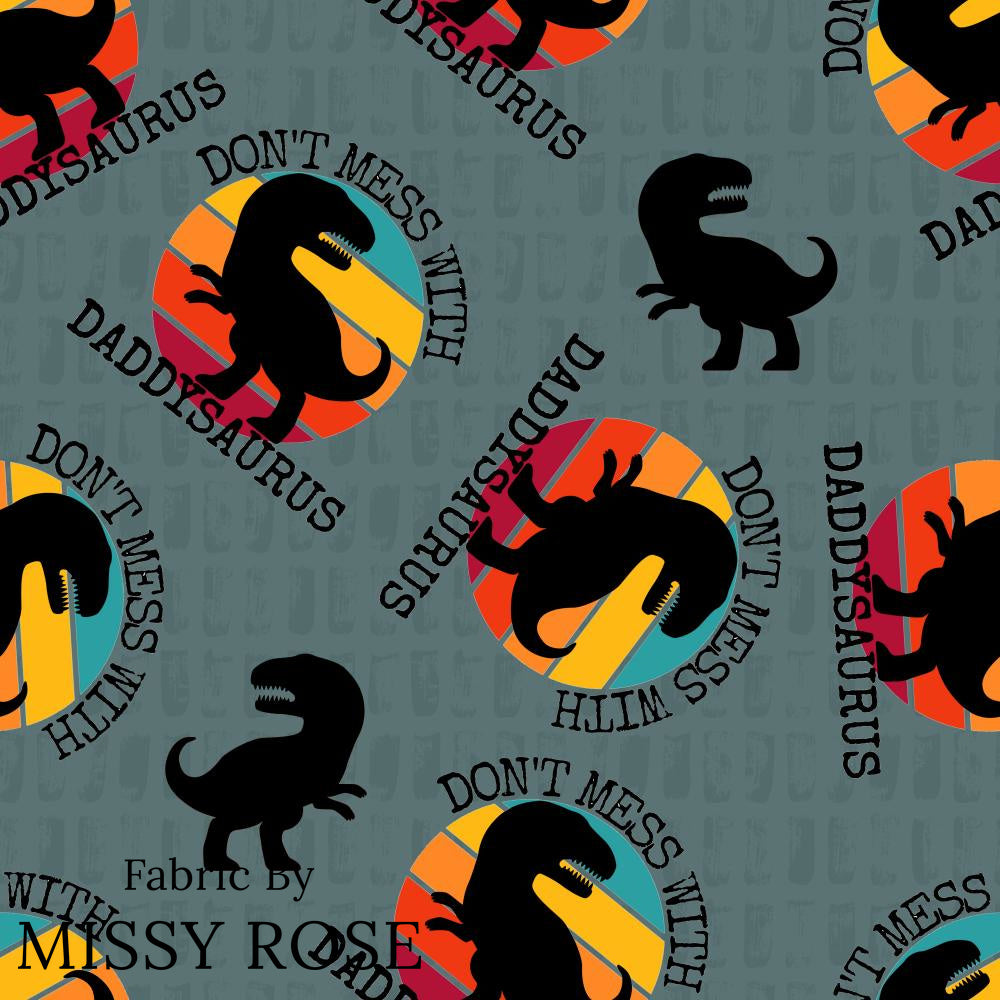 Design 39 - Daddysaurus Fabric