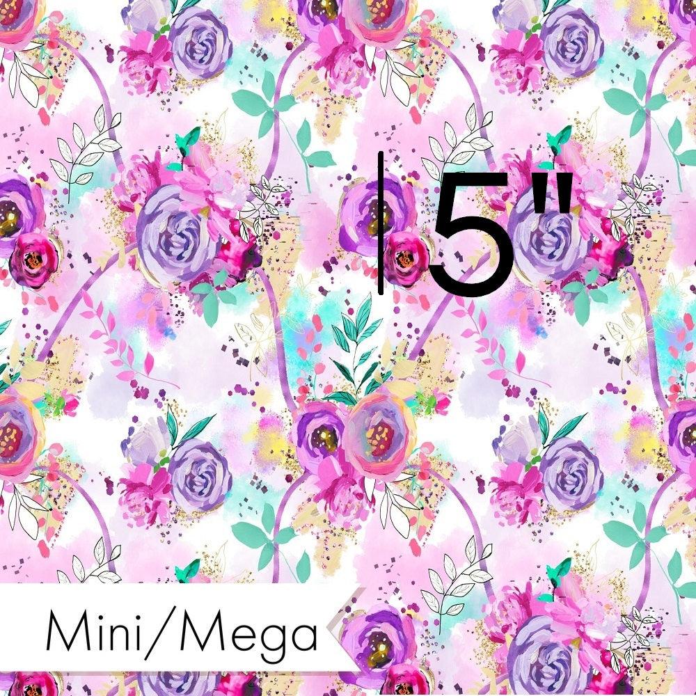 Design 391 Purple Floral fabric – Australian custom printed fabric pre-order | Fabric by Missy Rose