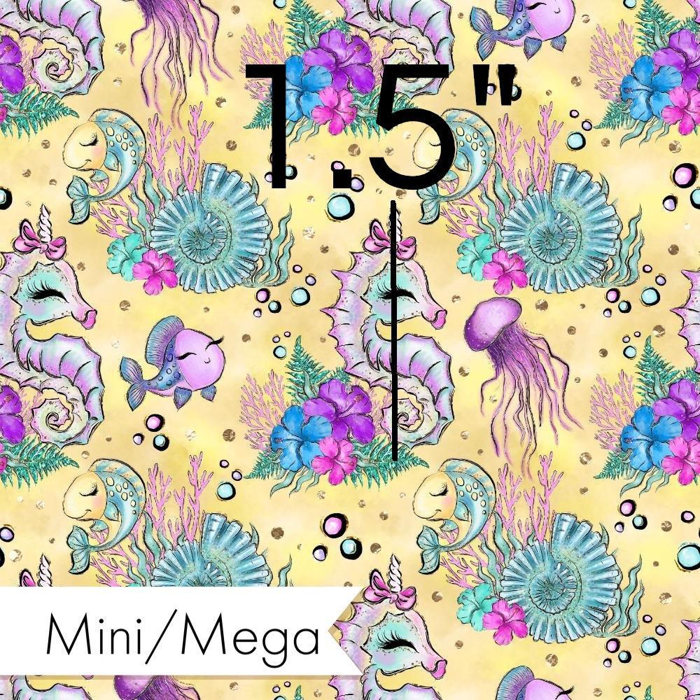 Design 392 Yellow Sea Horse Fabric – made-to-order custom fabric by the metre | Fabric by Missy Rose