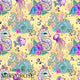 Design 392 - Yellow Sea Horse Fabric