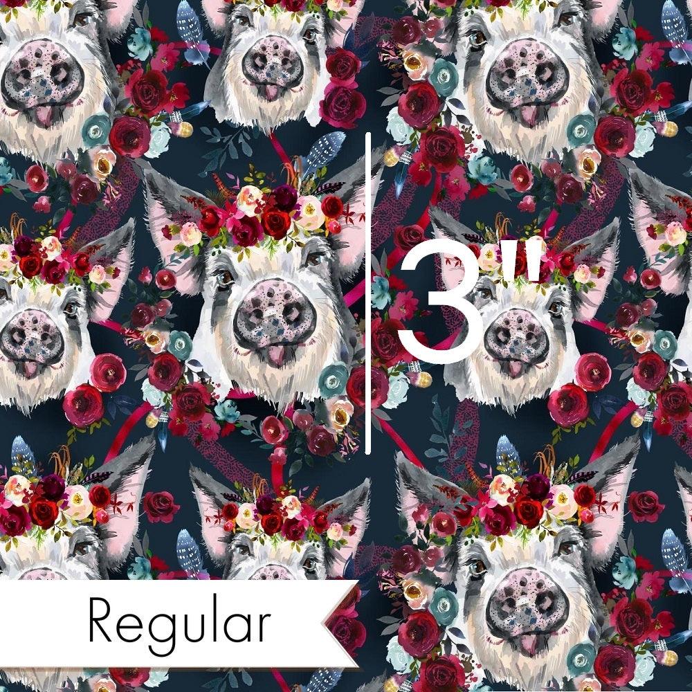 Design 394 Piggy Fabric – premium custom printed fabric for sewing | Fabric by Missy Rose