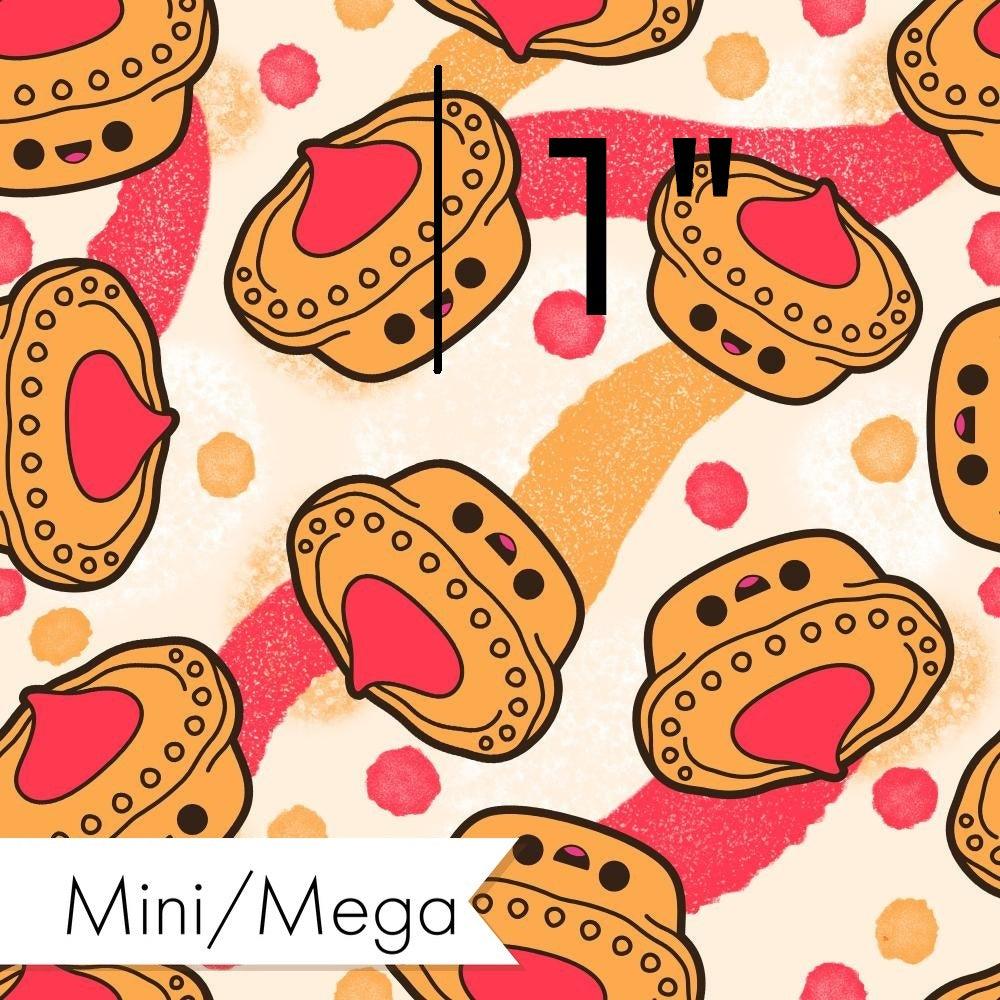 Design 395 Meat Pie Fabric – custom printed pre-order fabric Australia | Fabric by Missy Rose