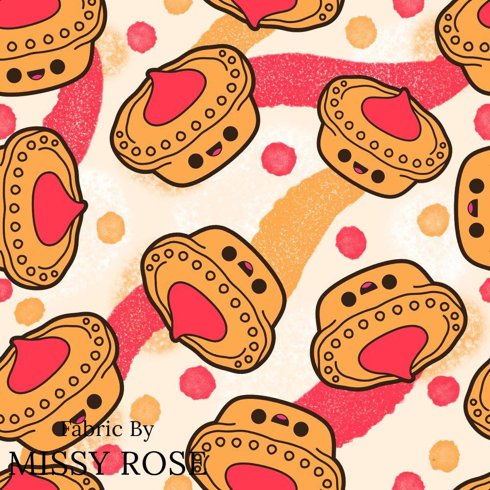 Design 395 Meat Pie Fabric – Australian custom printed fabric pre-order | Fabric by Missy Rose