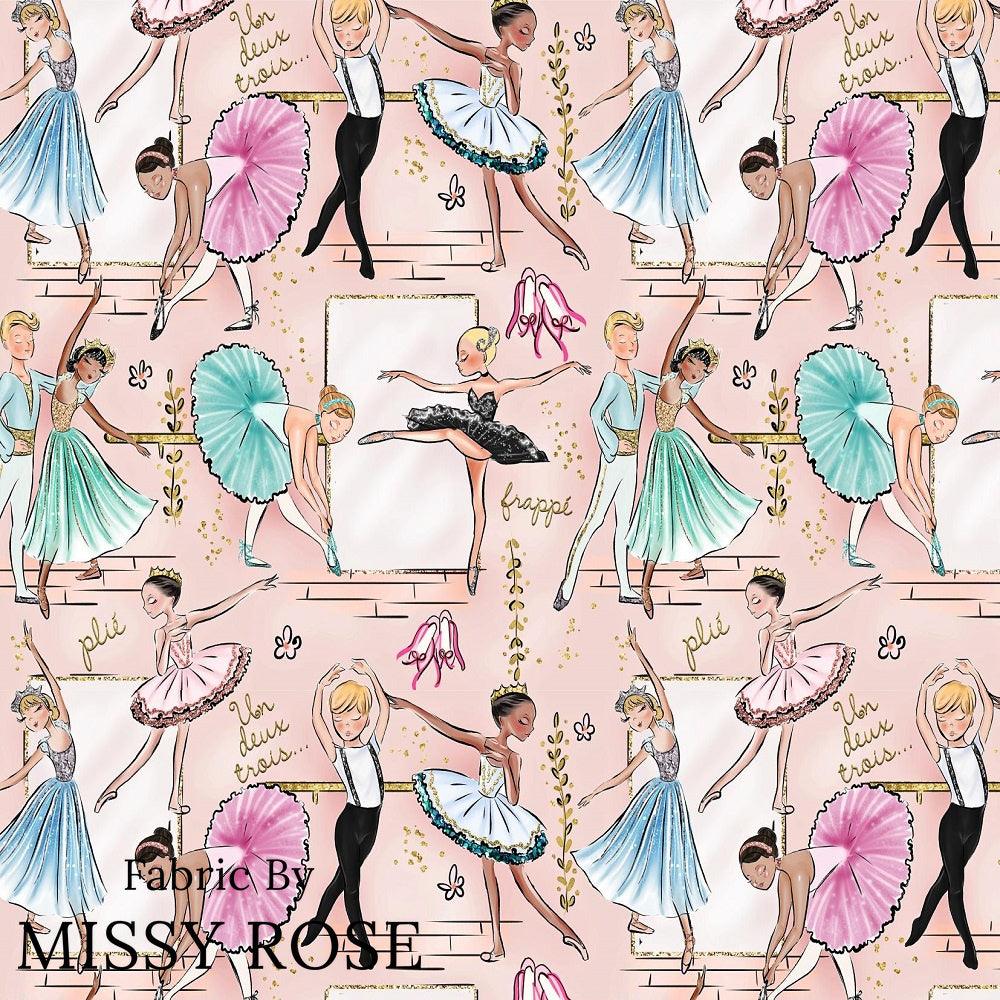 Design 396 Ballerina Fabric – custom printed pre-order fabric Australia | Fabric by Missy Rose
