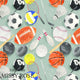 Design 397 - Sports Balls Fabric
