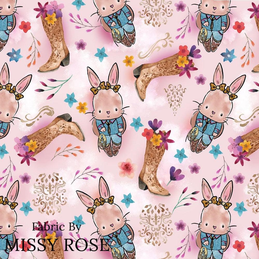 Design 398 Country Bunny Fabric – pre-order designer fabric Australia | Fabric by Missy Rose