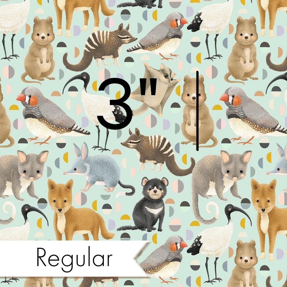 Design 401 Light Blue Australian Animals Fabric – Australian custom printed fabric pre-order | Fabric by Missy Rose
