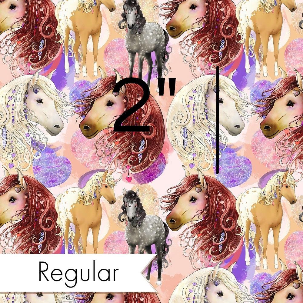 Design 402 Boho Horses Fabric – custom printed pre-order fabric Australia | Fabric by Missy Rose
