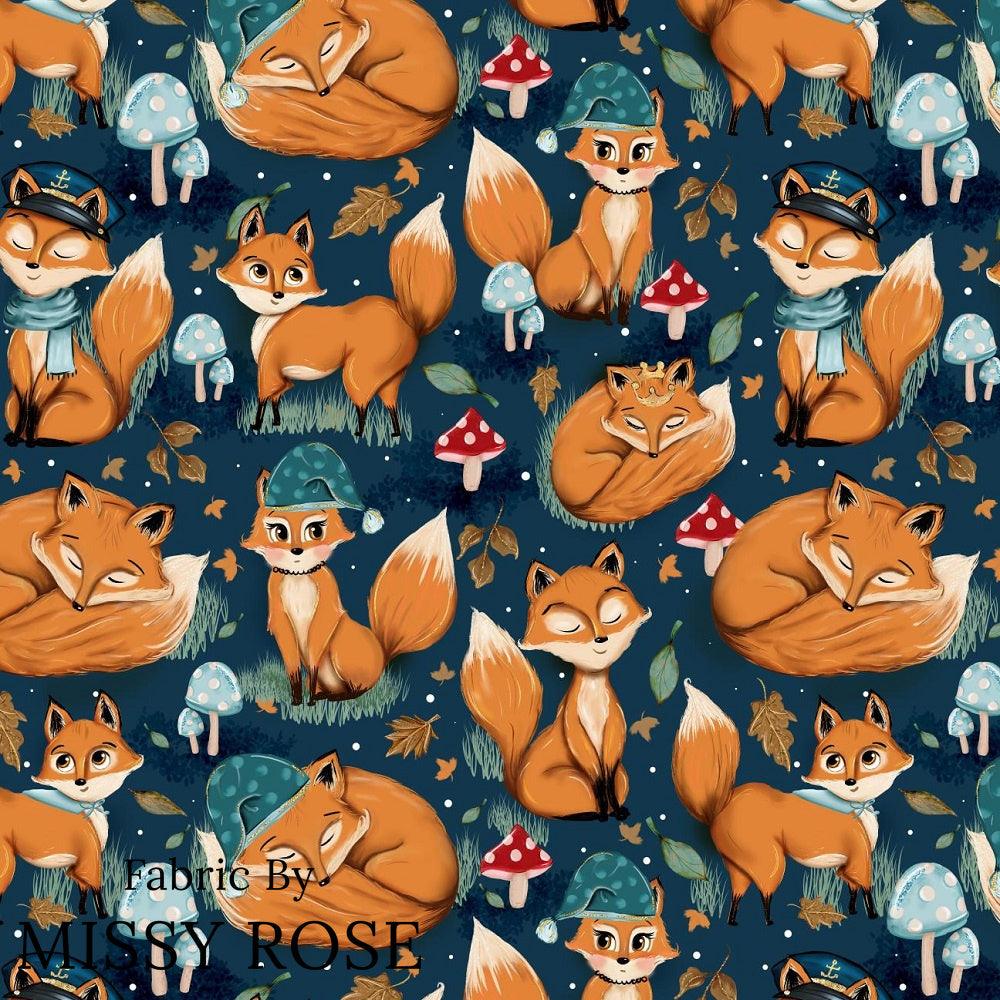 Design 403 Sleepy Fox Fabric – pre-order designer fabric Australia | Fabric by Missy Rose