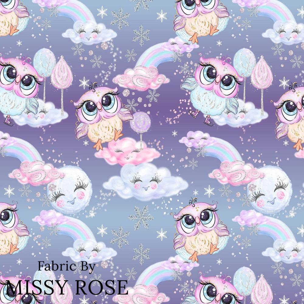 Design 404 Owl Fabric – made-to-order custom fabric by the metre | Fabric by Missy Rose