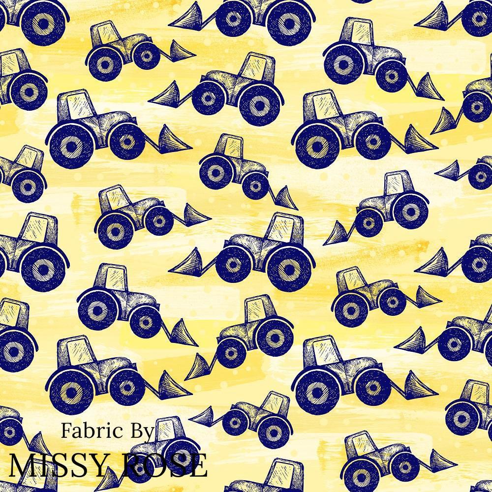Design 408 Tractor Fabric – pre-order designer fabric Australia | Fabric by Missy Rose