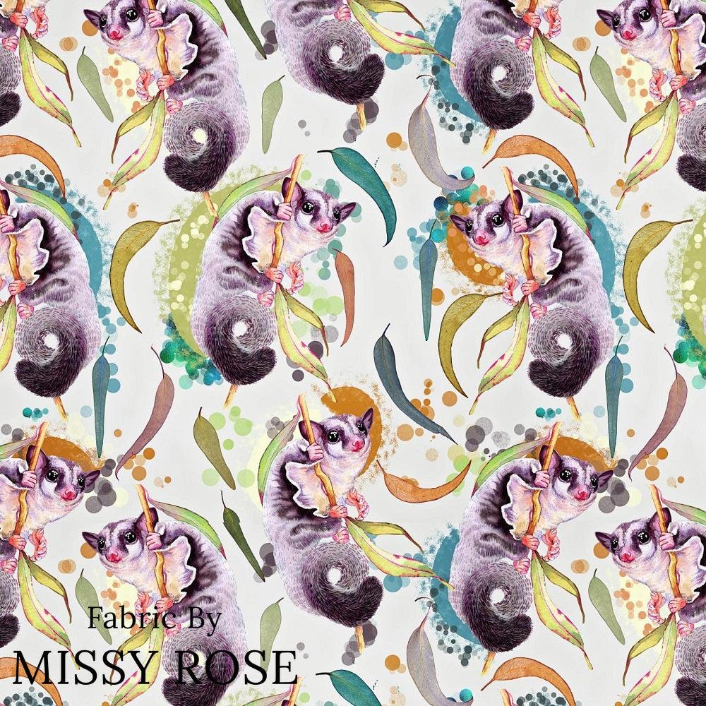 Design 412 Sugar Glider Fabric – Australian custom printed fabric pre-order | Fabric by Missy Rose