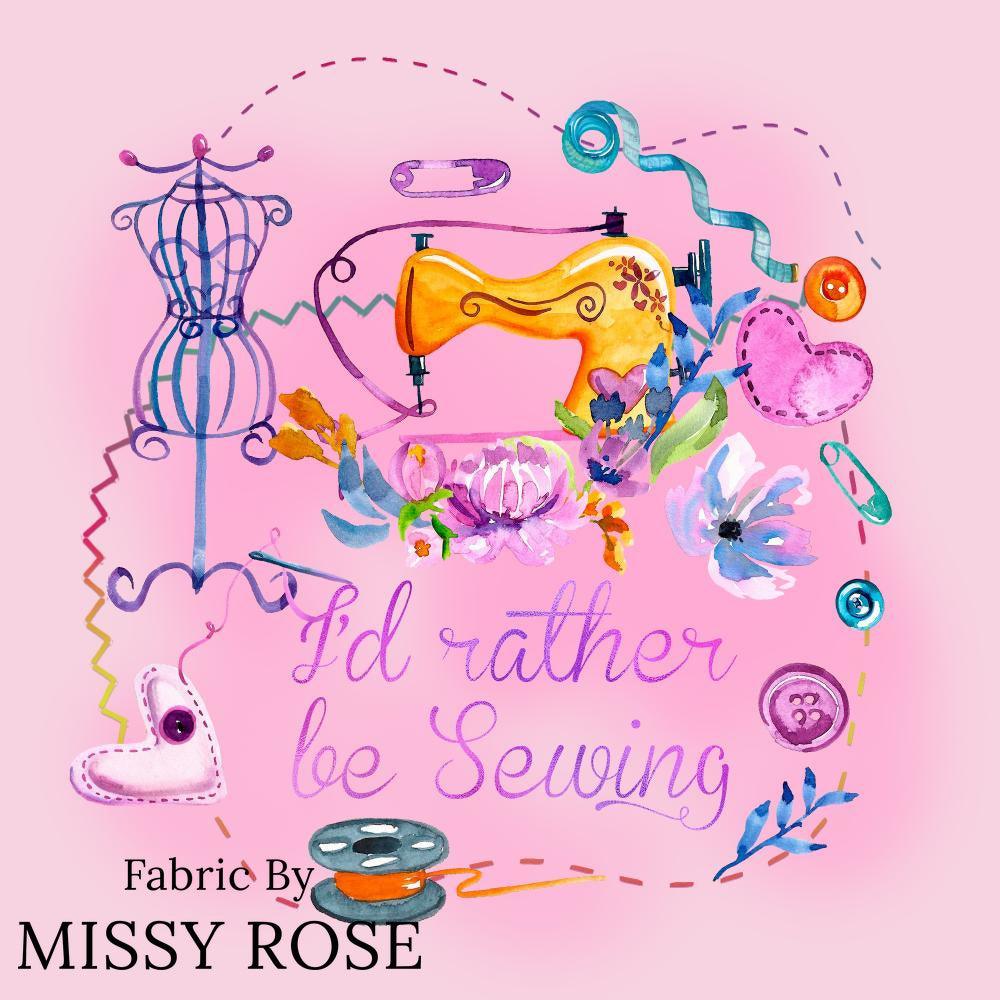 Design 413 Panel Fabric – premium custom printed fabric for sewing | Fabric by Missy Rose