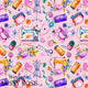 Design 413 - Pink Sewing Fabric