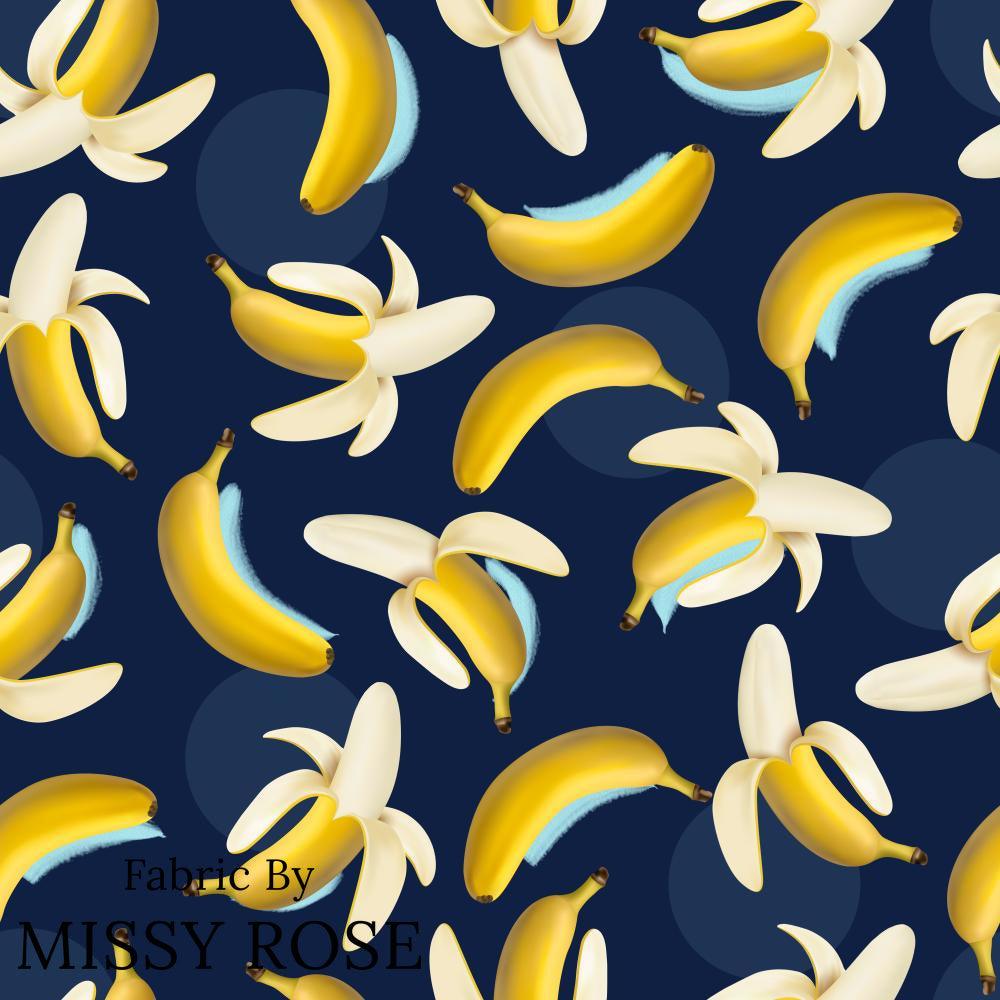 Design 415 Banana Fabric – premium custom printed fabric for sewing | Fabric by Missy Rose