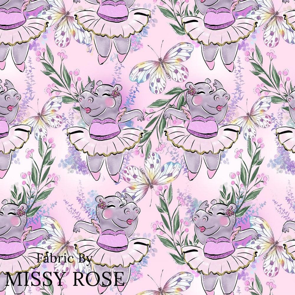 Design 422 Hippo Fabric – Australian custom printed fabric pre-order | Fabric by Missy Rose