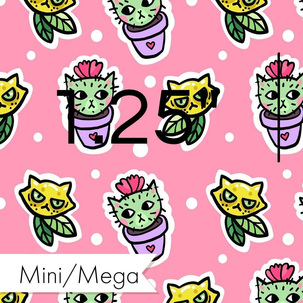 Design 423 Cactus Cat Fabric – Australian custom printed fabric pre-order | Fabric by Missy Rose