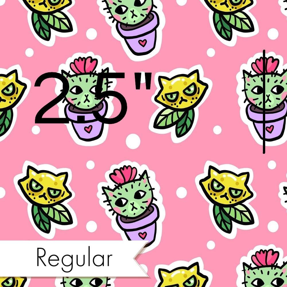 Design 423 Cactus Cat Fabric – made-to-order custom fabric by the metre | Fabric by Missy Rose