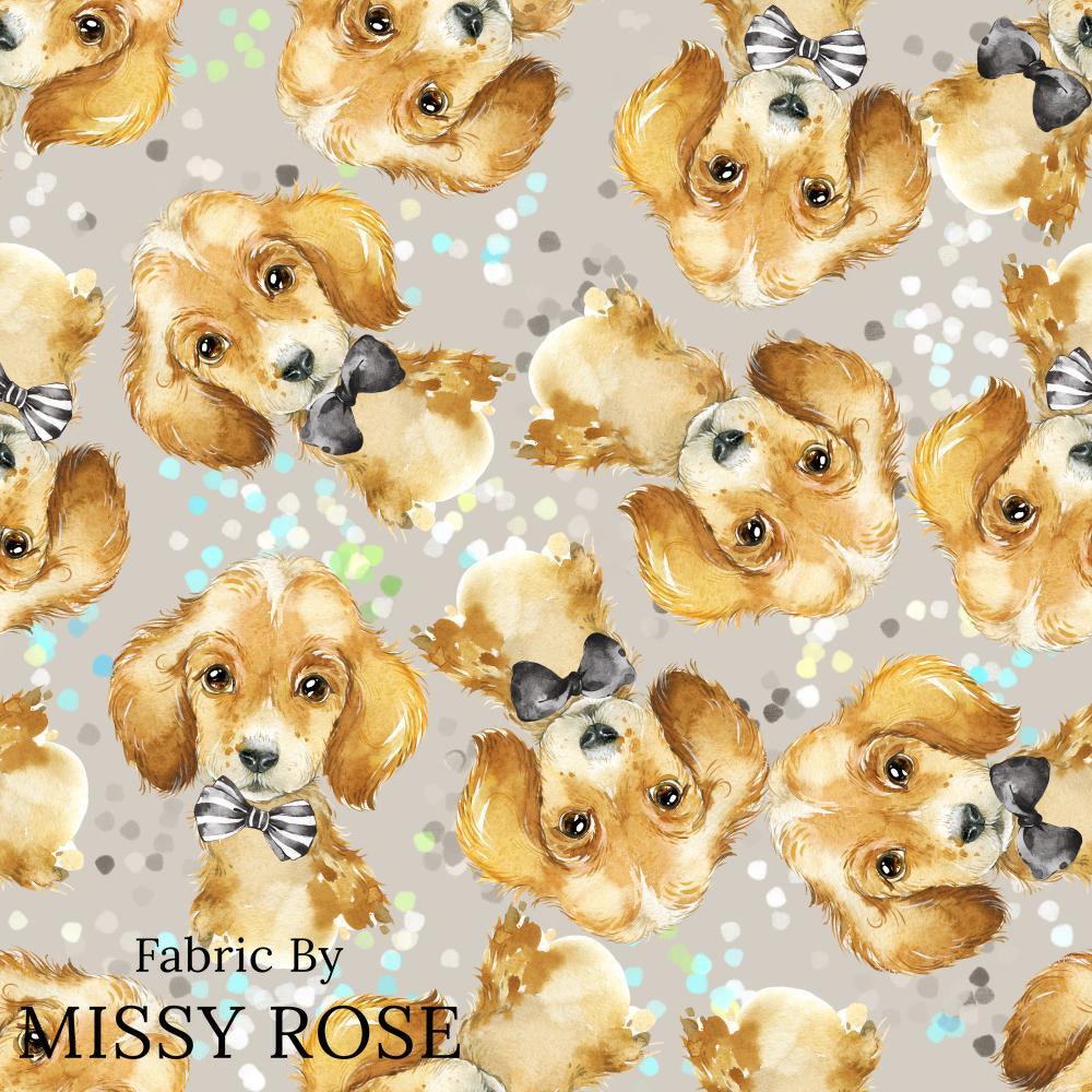 Design 426 Grey Dogs Fabric – custom printed pre-order fabric Australia | Fabric by Missy Rose