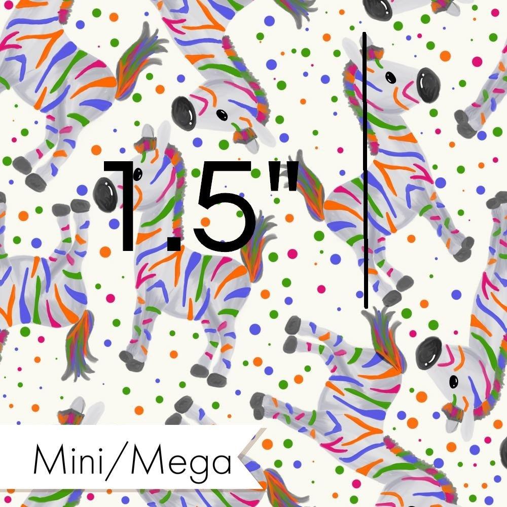Design 428 Colourful Zebra Fabric – Australian custom printed fabric pre-order | Fabric by Missy Rose