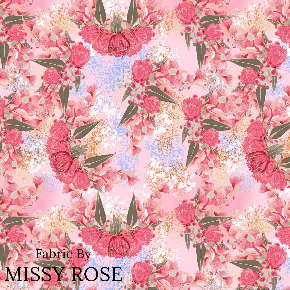 Design 429 Australian Floral Fabric – custom printed pre-order fabric Australia | Fabric by Missy Rose