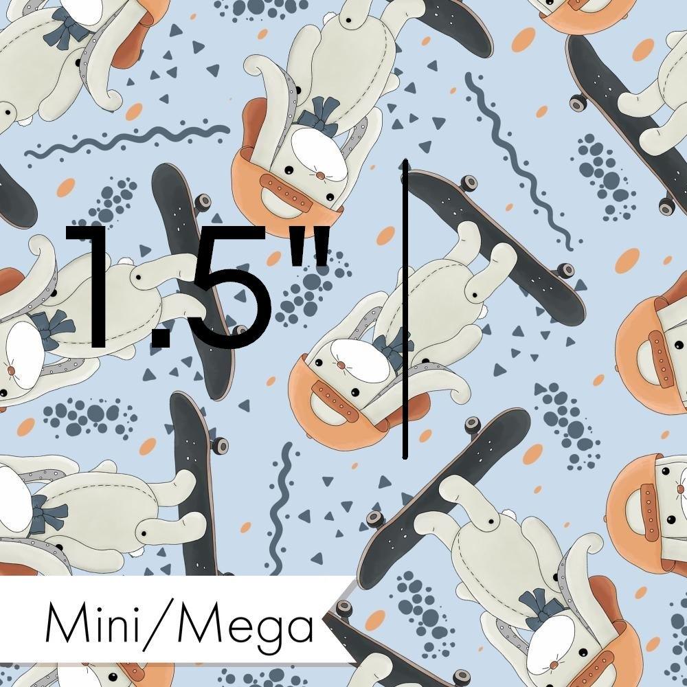 Design 433 Skateboard Bunny Fabric – Australian custom printed fabric pre-order | Fabric by Missy Rose