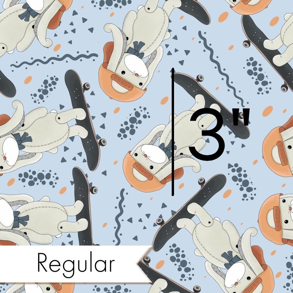 Design 433 Skateboard Bunny Fabric – made-to-order custom fabric by the metre | Fabric by Missy Rose