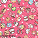 Design 437 - Pink Foods Fabric