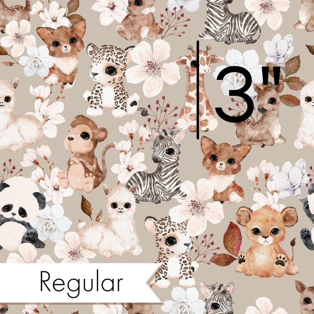 Design 442 Neutral Safari Animals Fabric – pre-order designer fabric Australia | Fabric by Missy Rose