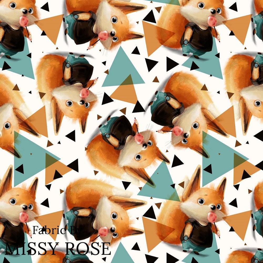 Design 447 Sweet Fox Fabric – Australian custom printed fabric pre-order | Fabric by Missy Rose