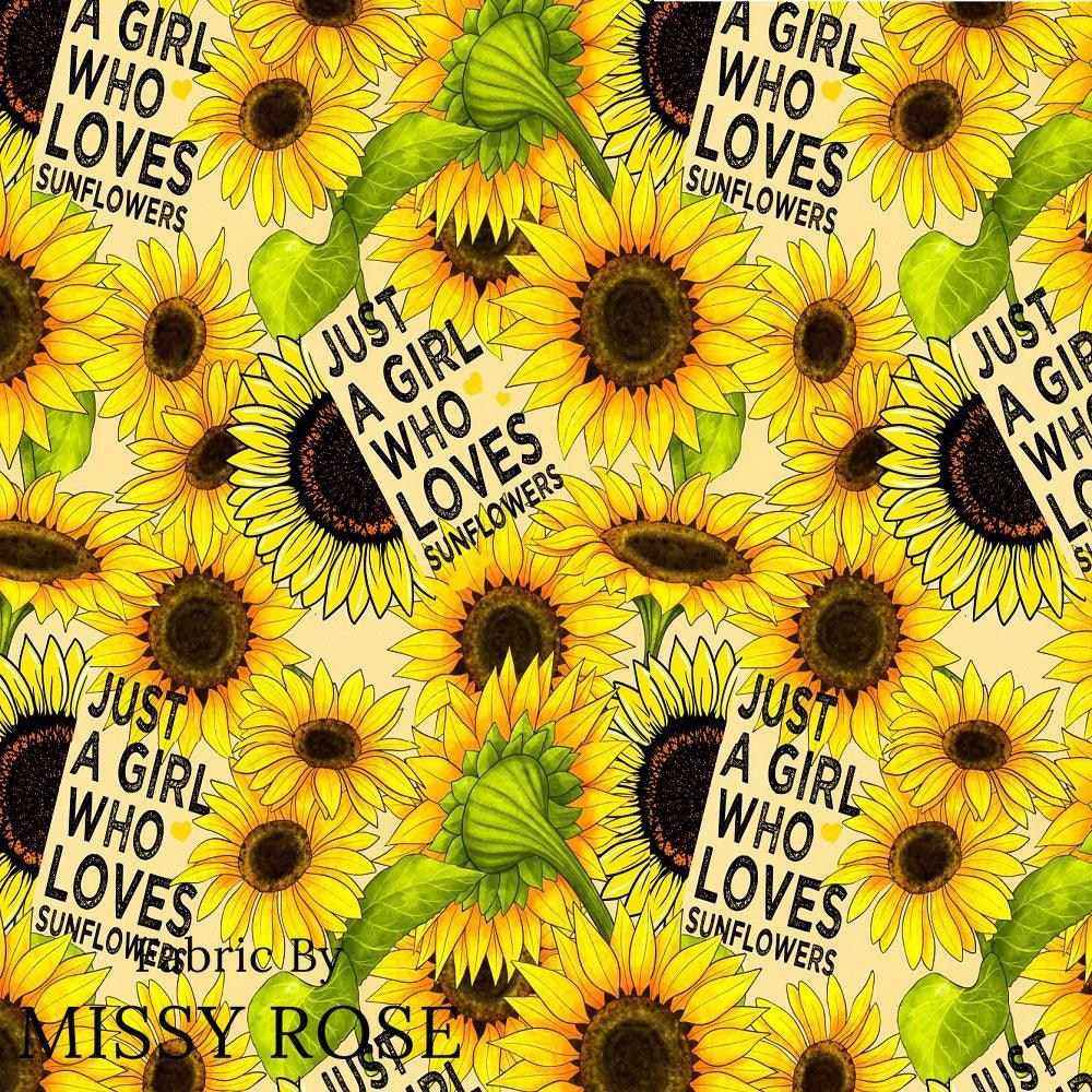 Design 449 Sunflower Fabric – made-to-order custom fabric by the metre | Fabric by Missy Rose