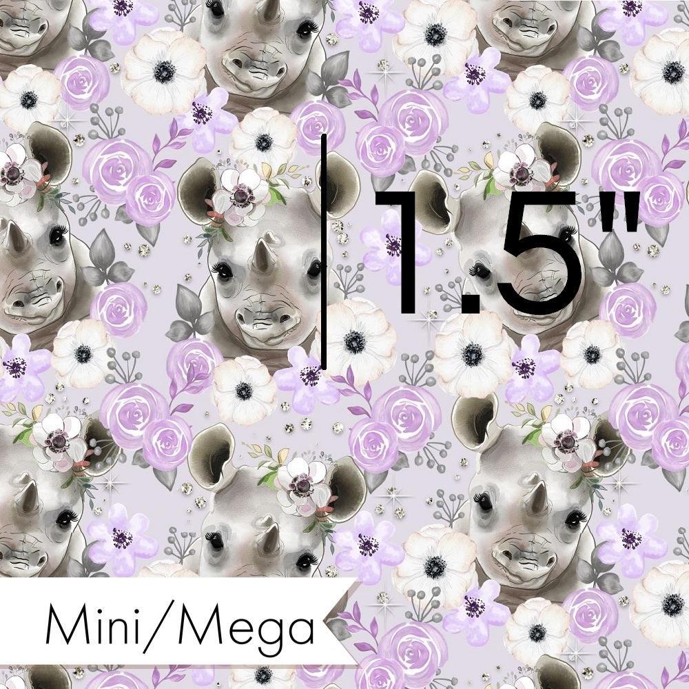 Design 450 Purple Rhino Fabric – made-to-order custom fabric by the metre | Fabric by Missy Rose