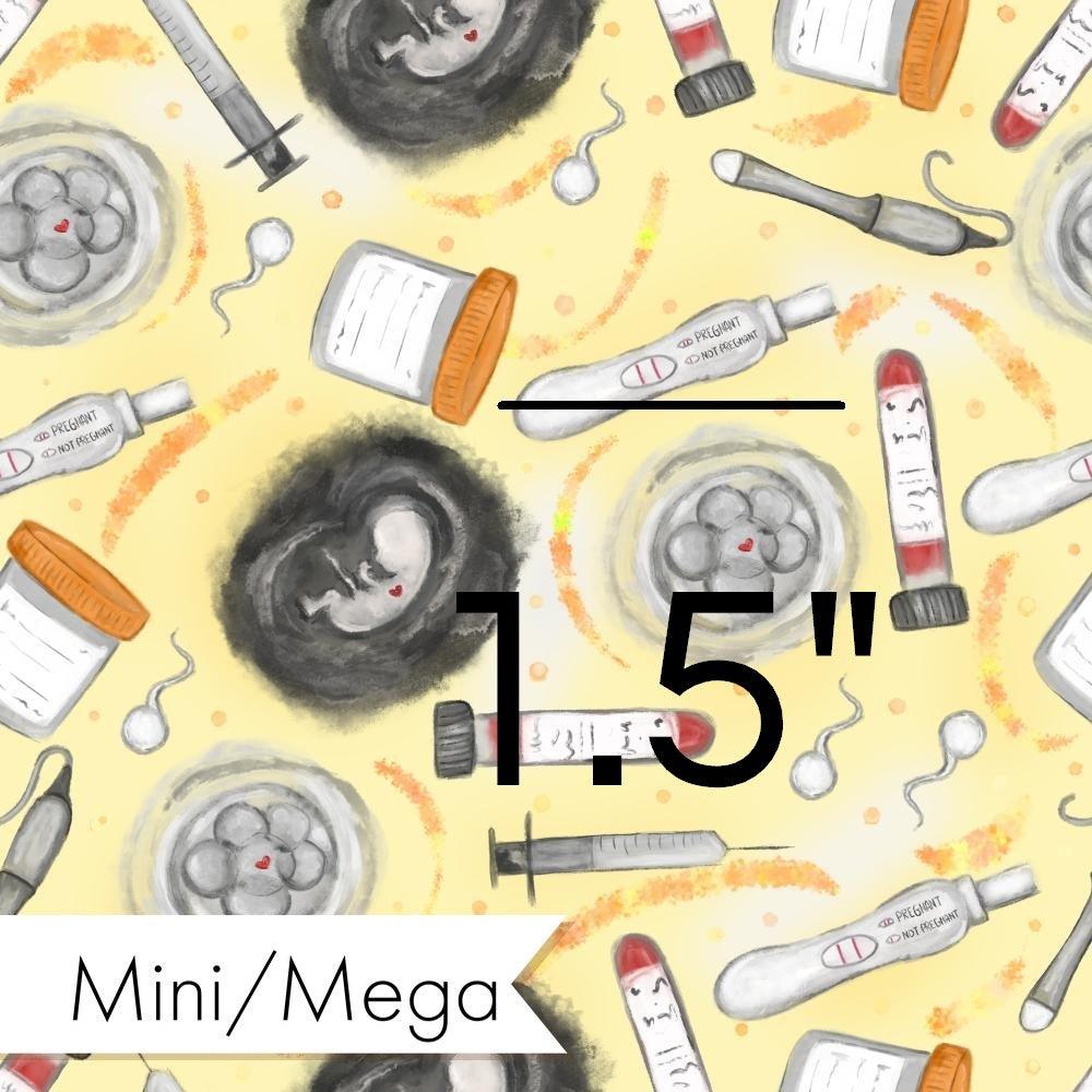 Design 454 Yellow IVF Fabric – custom printed pre-order fabric Australia | Fabric by Missy Rose