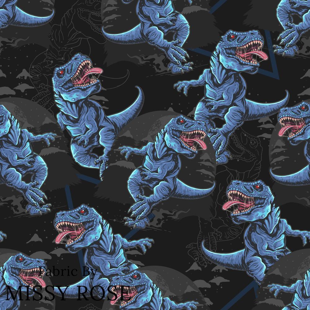Design 459 Dinosaur Fabric – custom printed pre-order fabric Australia | Fabric by Missy Rose