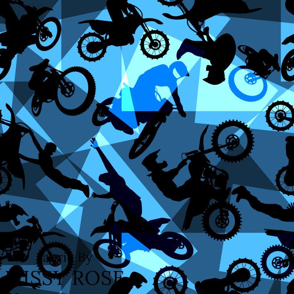 Design 461 Geometric Motorbike Fabric – custom printed pre-order fabric Australia | Fabric by Missy Rose