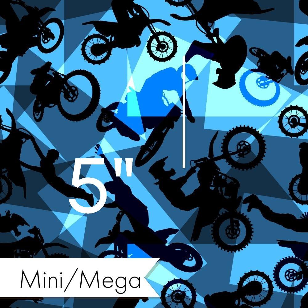Design 461 Geometric Motorbike Fabric – premium custom printed fabric for sewing | Fabric by Missy Rose