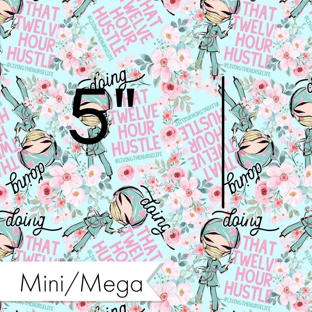 Design 466 Nurse Hustle Fabric – premium custom printed fabric for sewing | Fabric by Missy Rose