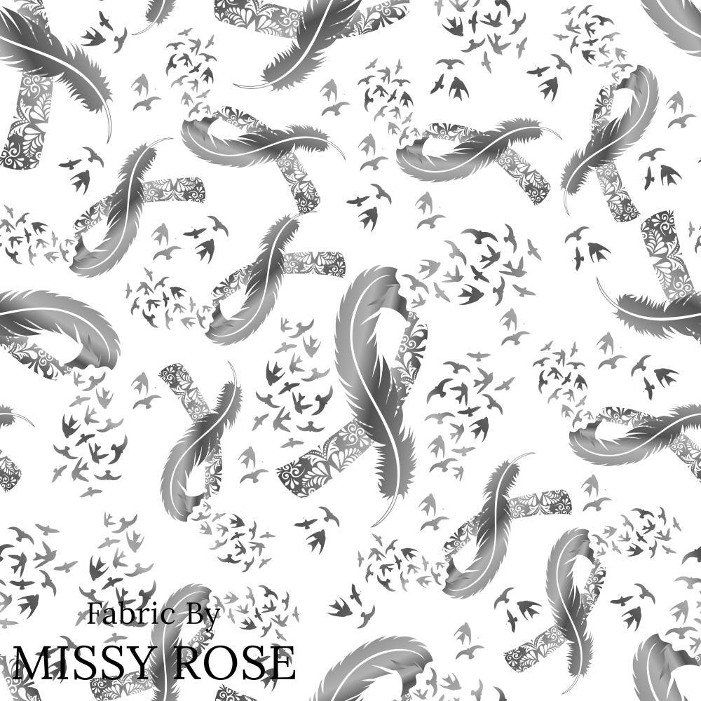 Design 47 Brain Cancer Fabric – premium custom printed fabric for sewing | Fabric by Missy Rose