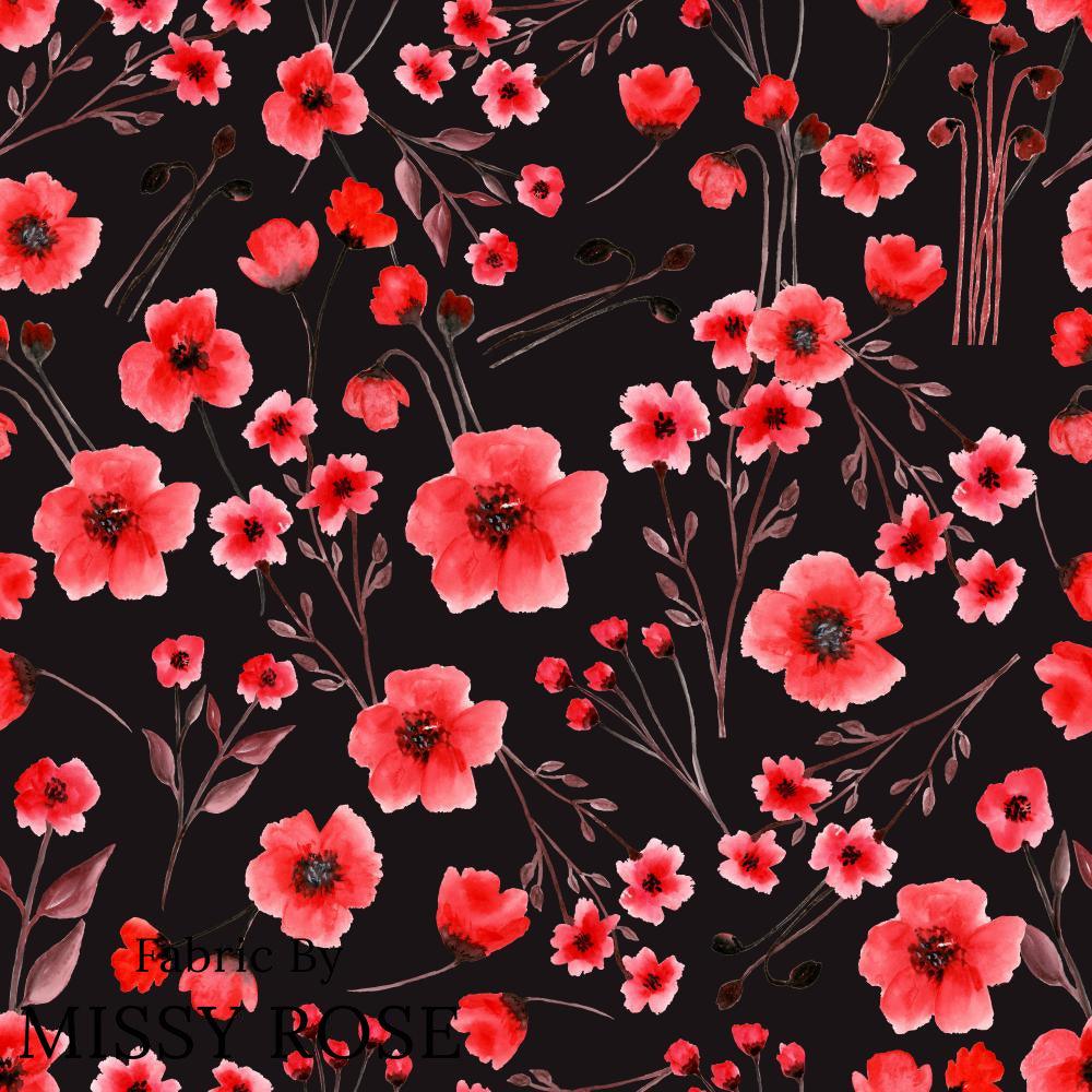 Design 471 Poppy Fabric – made-to-order custom fabric by the metre | Fabric by Missy Rose