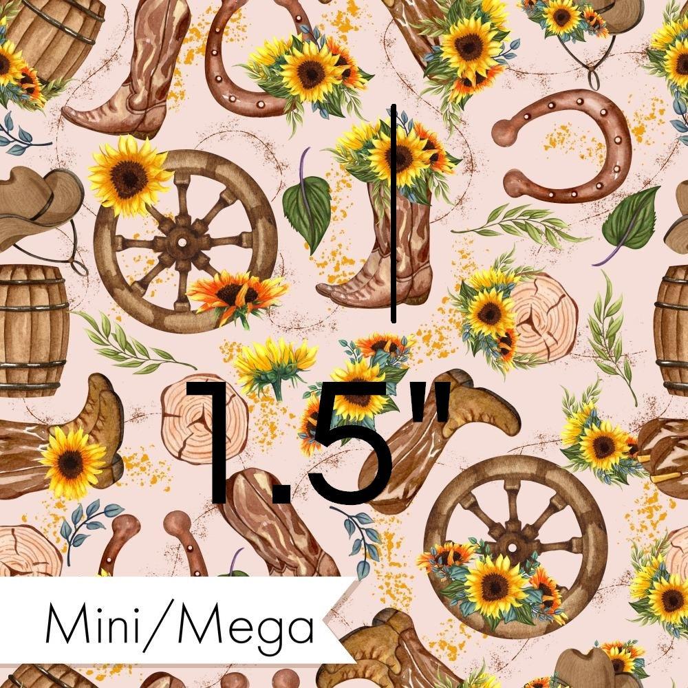 Design 472 Western Sunflower Fabric – Australian custom printed fabric pre-order | Fabric by Missy Rose