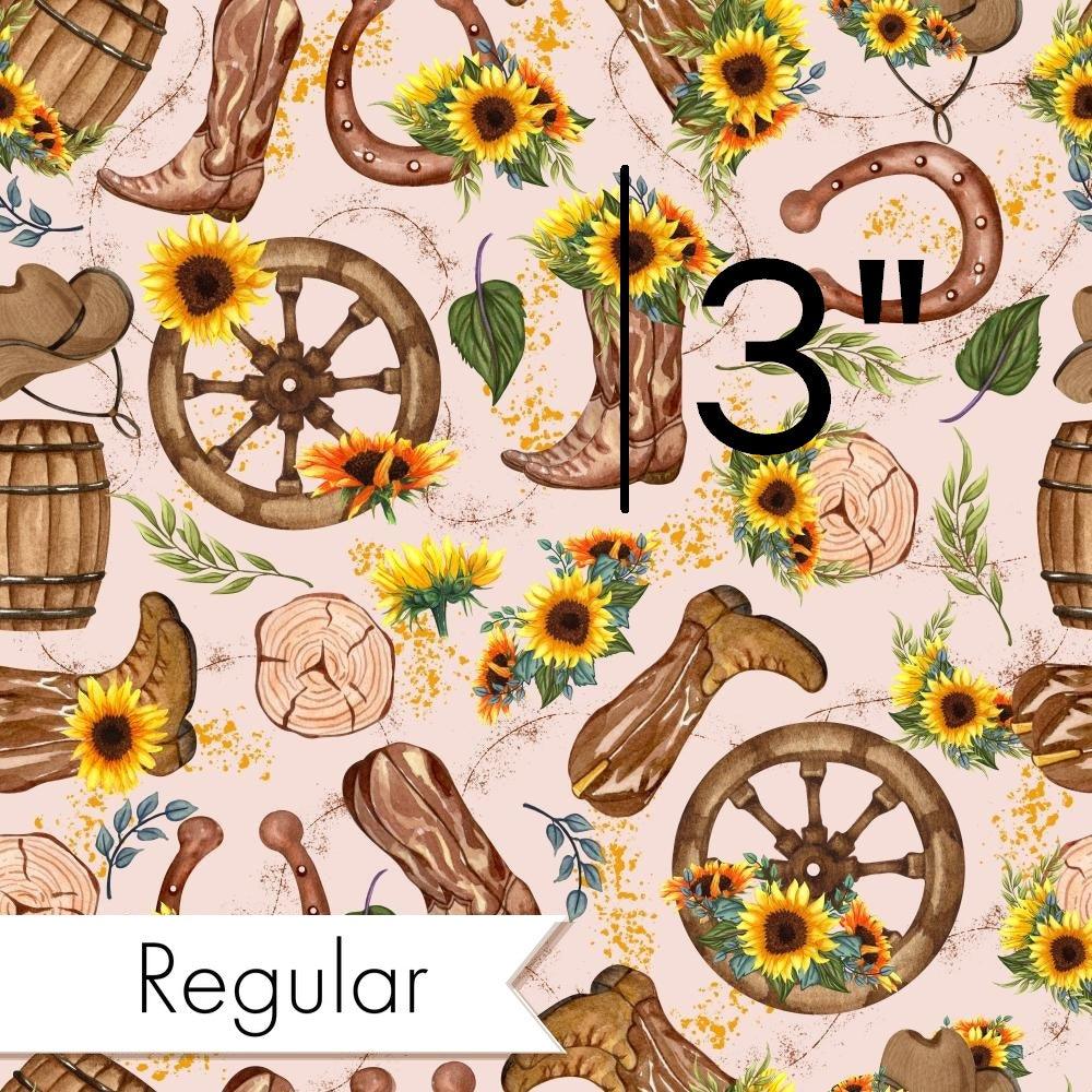 Design 472 Western Sunflower Fabric – made-to-order custom fabric by the metre | Fabric by Missy Rose