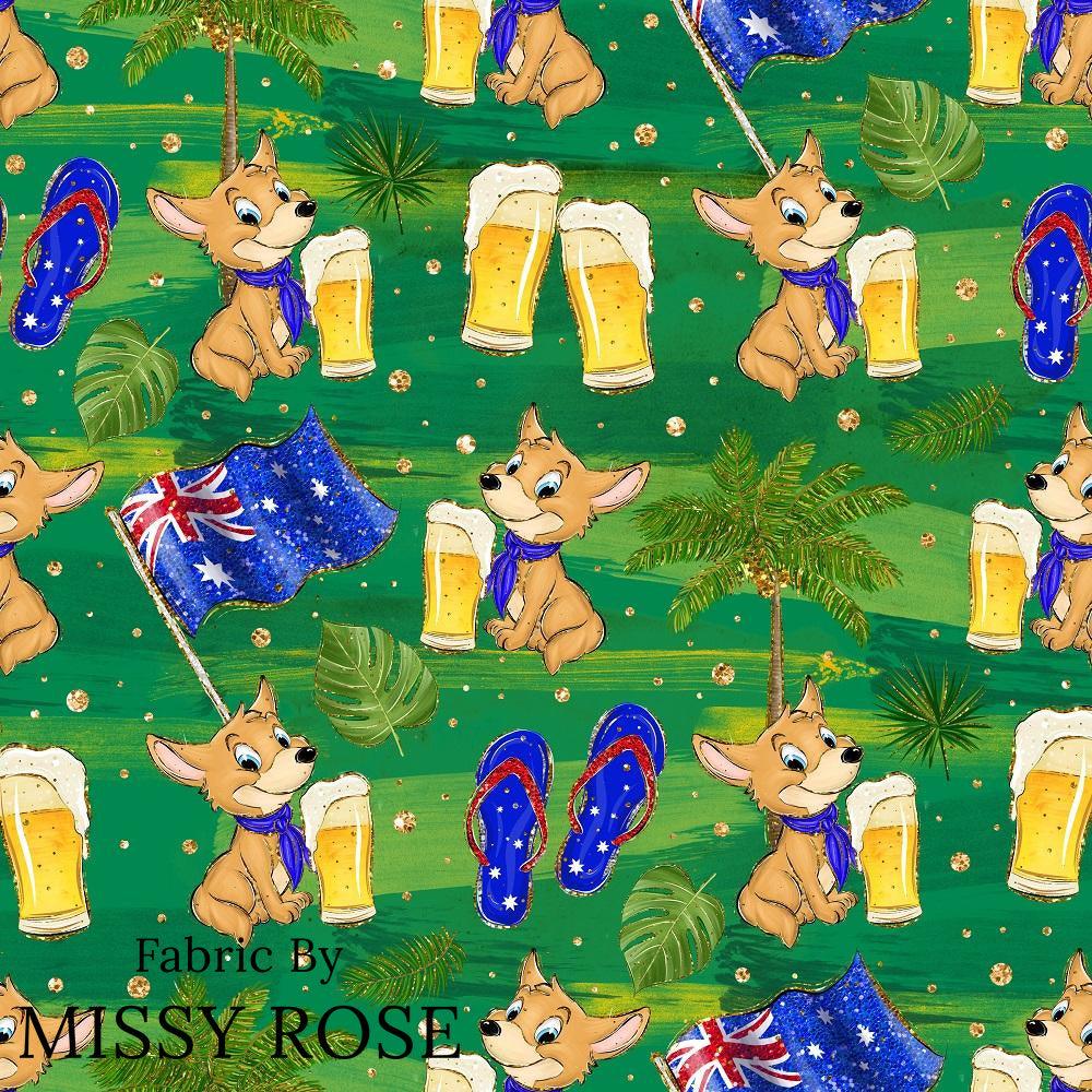 Design 475 Dingo Fabric – custom printed pre-order fabric Australia | Fabric by Missy Rose
