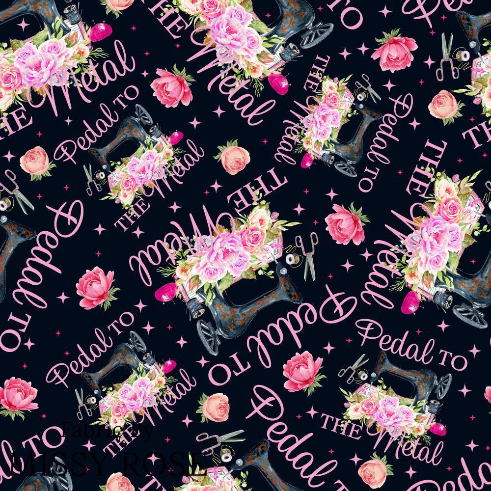 Design 477 Pedal To The Metal Fabric – premium custom printed fabric for sewing | Fabric by Missy Rose