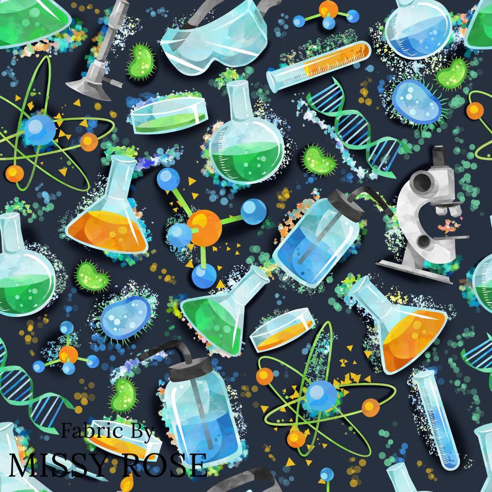 Design 487 Science Fabric – Australian custom printed fabric pre-order | Fabric by Missy Rose