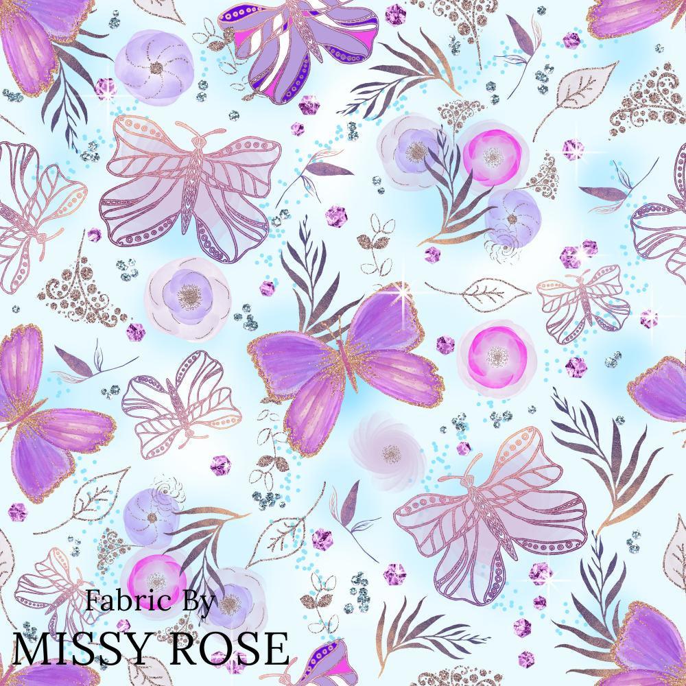 Design 489 Butterfly Fabric – made-to-order custom fabric by the metre | Fabric by Missy Rose