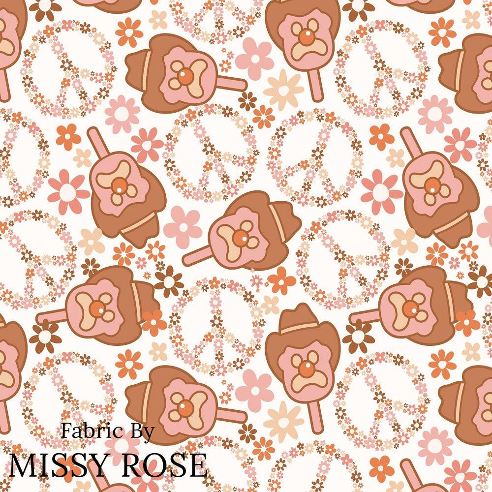 Design 49 Retro Ice Cream Fabric – custom printed pre-order fabric Australia | Fabric by Missy Rose