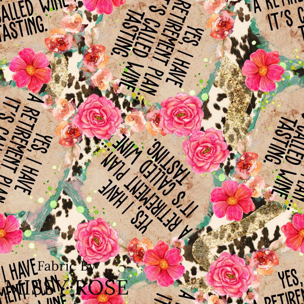 Design 494 Wine Tasting Fabric – made-to-order custom fabric by the metre | Fabric by Missy Rose